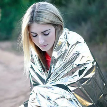 

Outdoor Multi-functional PET Film First Aid Insulation Blanket Suitable for Field Exploration,Investigation,Tourism and Disaster