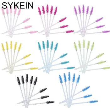 

50 pcs Cosmetic Eyelash Brush Crystal Mascara Wands Applicator Diamond Eyelashes Brushes Disposable Make Up Brushes Beauty Tools