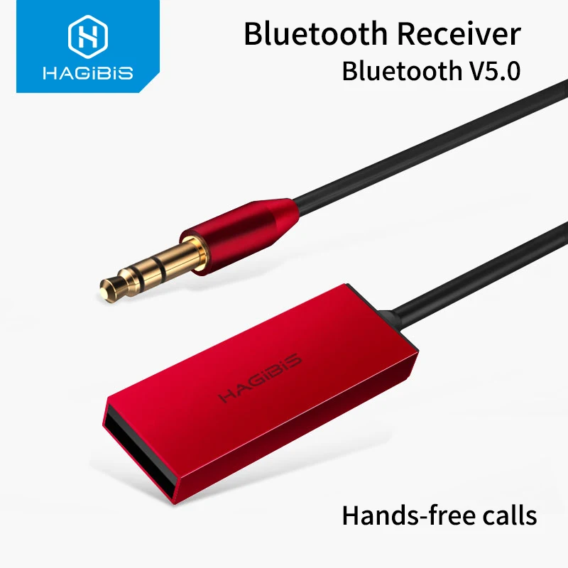 

Hagibis Bluetooth Receiver Bluetooth 5.0 Adapter AUX Audio 3.5mm Jack Stereo Wireless Transmitter For Car Speaker Headphone