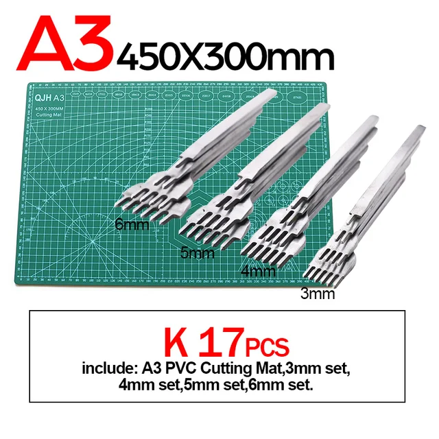 Professional Self-Healing, Double-Sided PVC Cutting Mat, Rotary Blade