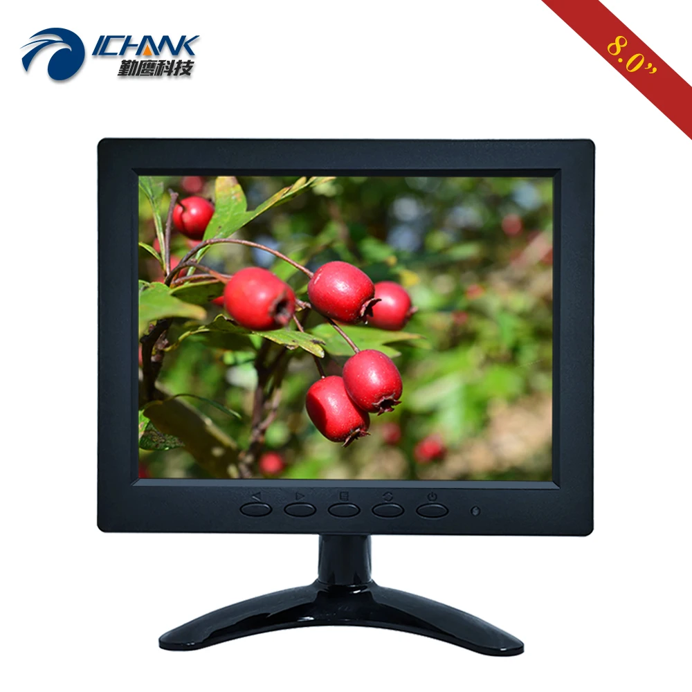 

8-дюймовый 1024x76 8-дюймовый ЖК-экран с пластиковой оболочкой, небольшие инструменты, микроскоп, медицинский эндоскоп, монитор ПК с AV BNC VGA ZB080JN-7052