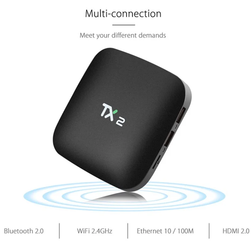 TX2 дистанционного Управление глобальная телевизионная коробка 4K HD Android 6 0 Box Smart со