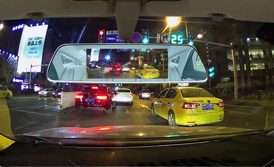 E-ACE Автомобильные видеорегистраторы " Сенсорное зеркало заднего вида 3g Android 5,0 камеры gps Bluetooth Handfree wifi FHD 1080P16G двойной объектив видео рекордер