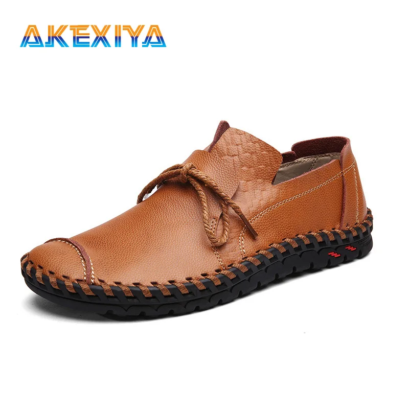 

Men Leather Casual Summer Men Shoes Brand Real Leather Big Size Men Moccasins Driving Shoes Handmade Quality Men Casual Shoes
