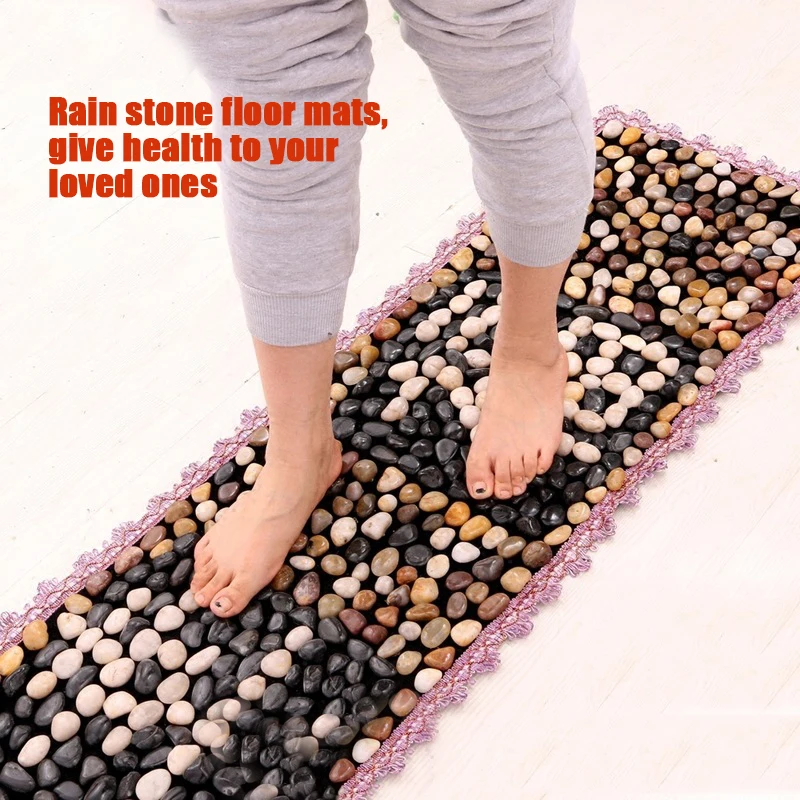 40*150 см натуральный Булыжный Камень, Массажная подушка для ног, массажное одеяло, массажное одеяло для акупунктурной точки, Домашний медицинский коврик