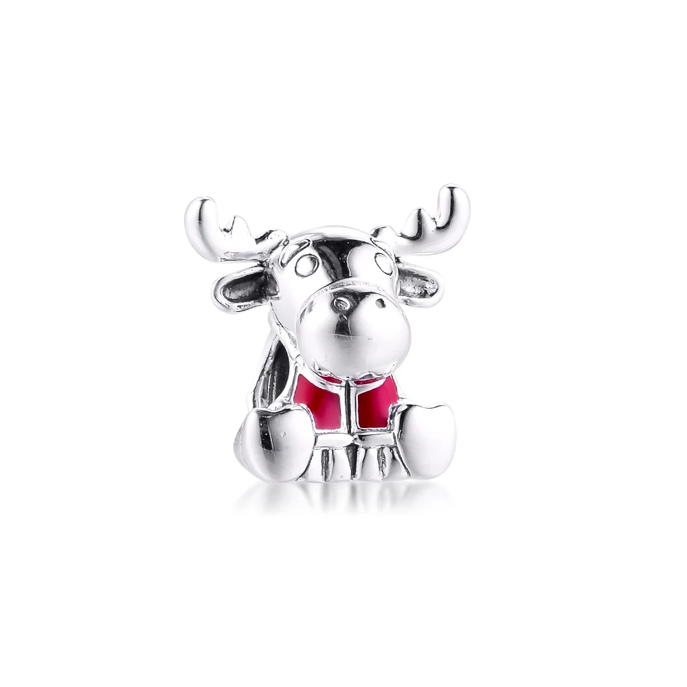

CKK 2020 Summer Canada Moose Maple Charms 925 Original Fit Europe Bracelets Sterling Silver Charm Beads for Jewelry Making DIY