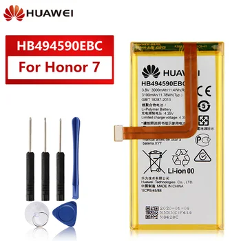 

Original Replacement Battery HB494590EBC For Huawei Honor 7 Glory PLK-TL01H ATH-AL00 PLK-AL10 Genuine Phone Battery 3100mAh