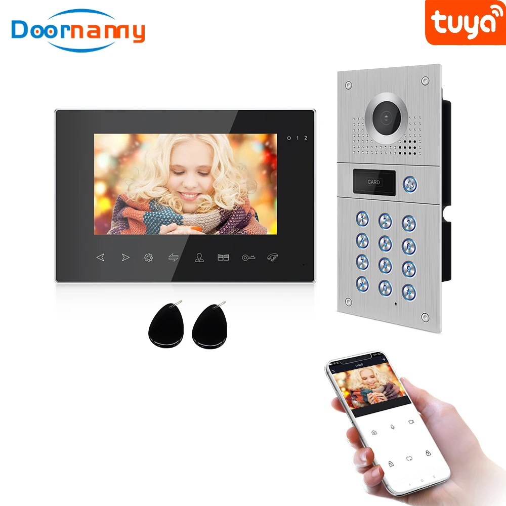 audio intercom Jeatone Video Intercom Intercoms For Home Kit170° AHD WiFi Doorbell Video Eye Wireless Videophone Door Entry With Camera wifi video door phone Door Intercom Systems