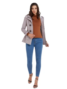 

Fashion hooded horn jacket
