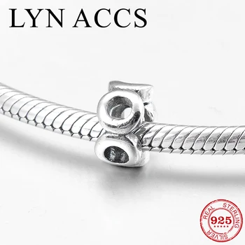 

2019 Fashion Hollow out 925 Sterling Silver DIY gift Round Metal beads Charm Fit Original LYNACCS Charms Bracelet Jewelry making