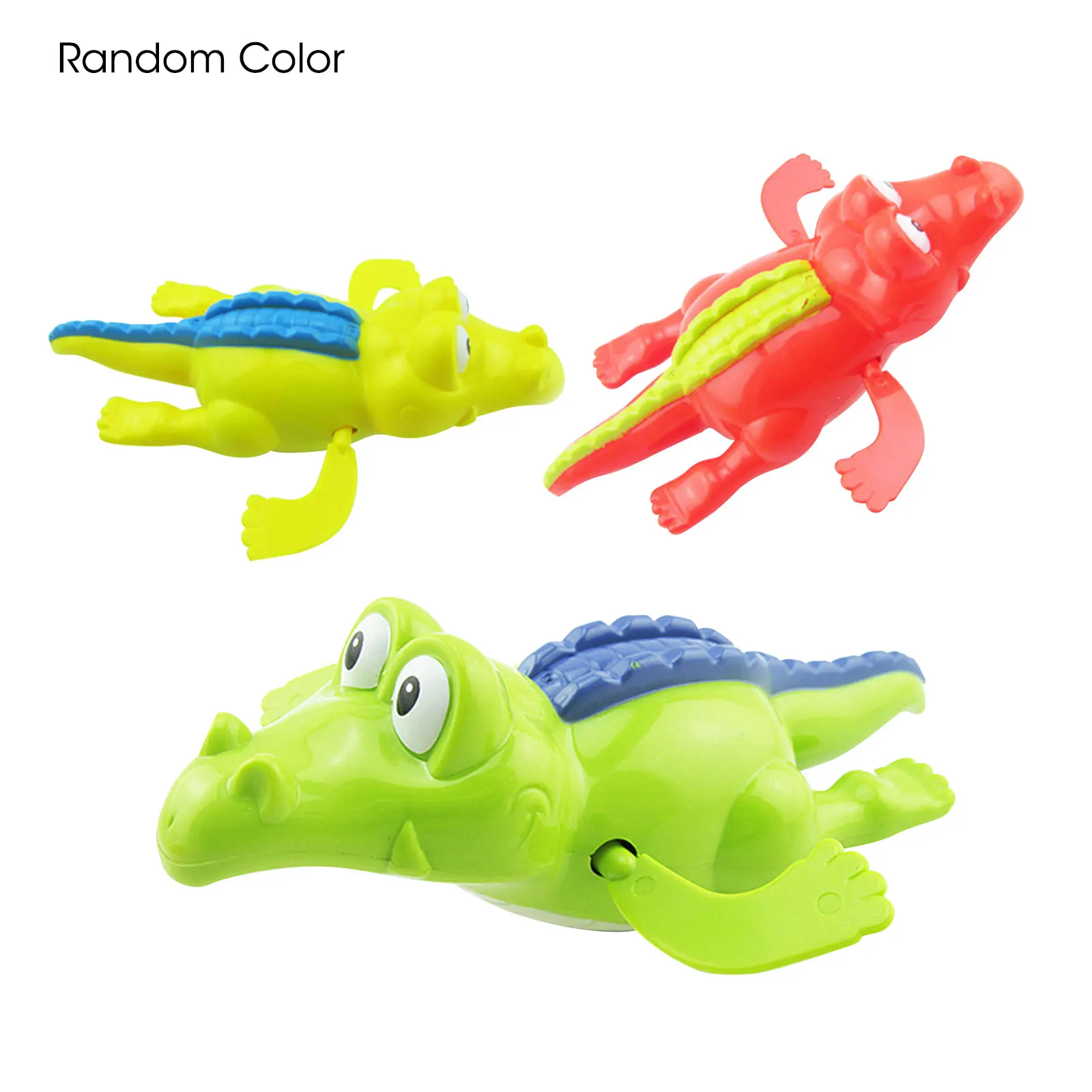 Clockwork Toy Cute Plastic Crocodile Shape Wind Up Toy For Children Baby Kids 