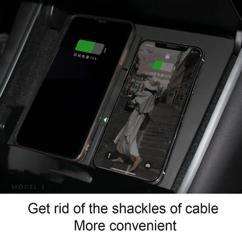 

For Tesla Model 3 Y Mobile Phone QI Wireless Charger Pad Car Center Console Upgrade USB Ports Mount Fast Wireless Charging Dock