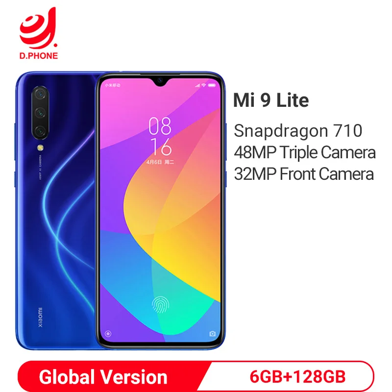 Глобальная версия Xiaomi Mi 9 Lite 6GB 128GB(CC9) Смартфон Snapdragon 710 48MP Тройная камера 32 МП фронтальная камера NFC 6,3" AMOLED