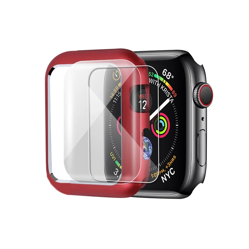 Магнитная Крышка для apple watch 5 4 44 мм/40 мм чехол для apple watch 3 2 1 42 мм/38 мм iwatch band 5 Защитная пленка для экрана