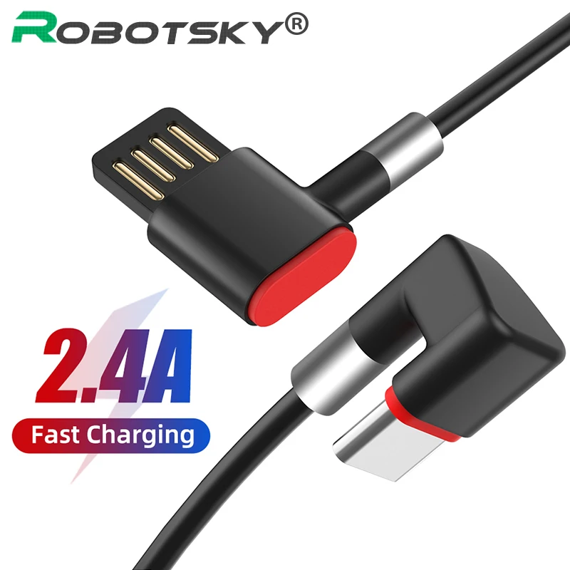 180 градусов USB Type C кабель для зарядного устройства Samsung s20 s10 Примечание 10 2.4A