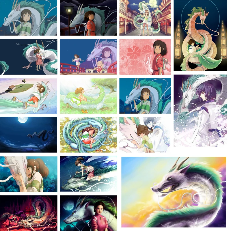 

Wall Painting 5d Diamond Embroidery Spirited Away Hayao Miyazaki Anime Sticker Picture Home Decor Full Round Drill Cross Stitch