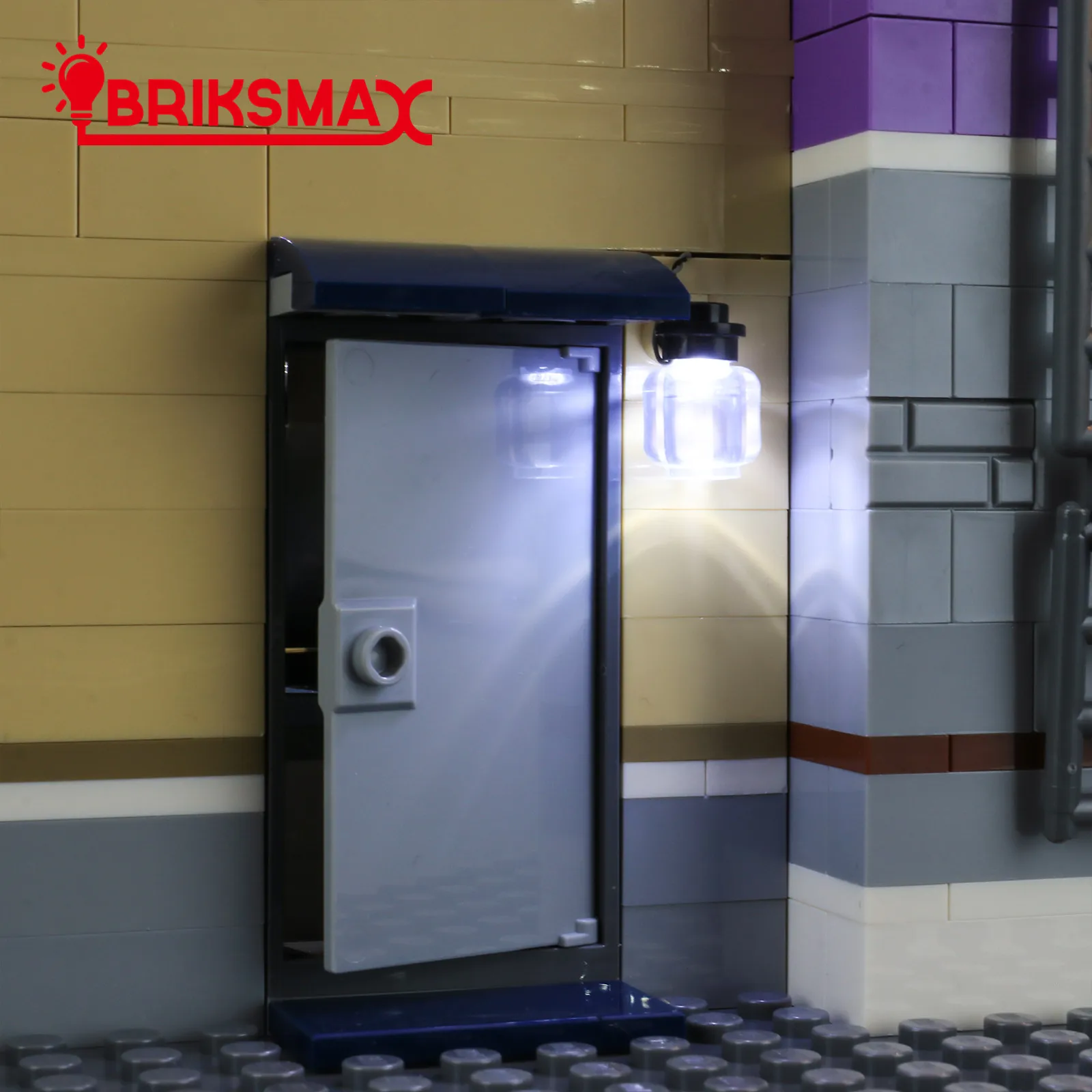 BriksMax Led Light Kit For 10278 Police Station， Remote Control