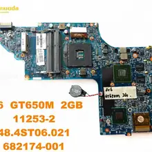 Для HP DV6 Материнская плата ноутбука DV6 GT650M 2 Гб 11253-2 48.4ST06.021 682174-001 аккумулятор большой емкости испытанное хорошее