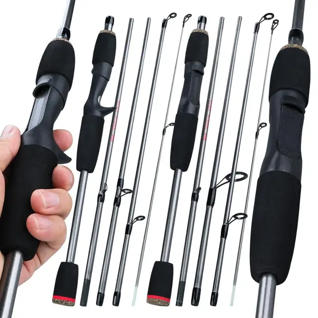 US $8.00 Sougayilang 1.7m Fishing Rod 5 Section Portable Rod Spinning And Casting Fishing Pole Saltwater Fre