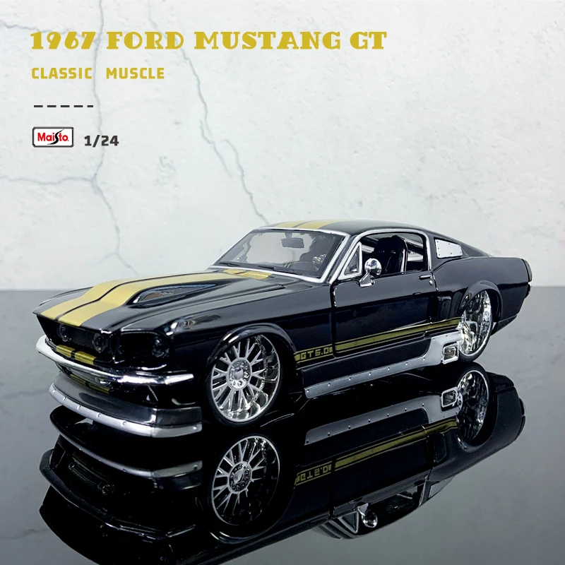 Модель автомобиля Maisto 1:24 модифицированная версия 1967 Ford Mustang GT из сплава коллекция