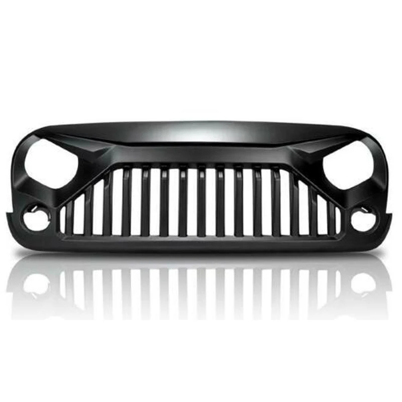 

Mayitr 1pc Upgrade Gladiator Upgrade Angry Bird Matte Black Grill Grille For Jeep Wrangler JK 07-18