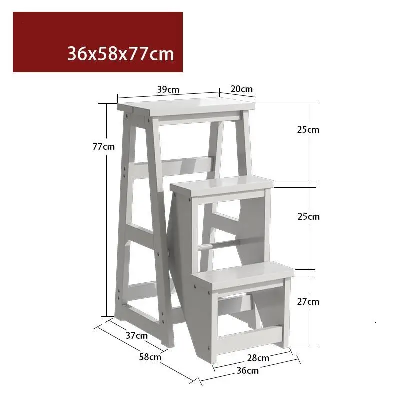 Кухонная лестница Marches Dobravel складной Плетеный Tangga Lipat Escalera Madera стремянка стул Escabeau Escaleta ступенчатый стул - Цвет: Number 11