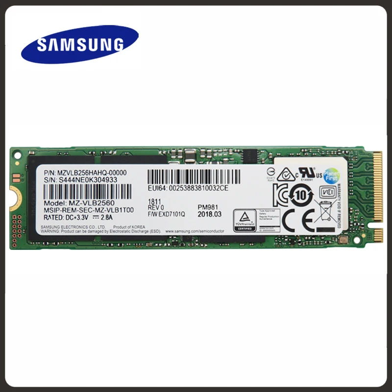 Samsung Ssd M.2 Pm981 256gb 512gb 1tb Solid State Hard Diskinternal Disco  Duro Tlc M2 Ssd Nvme Pcie 3.0 X4 Nvme Laptop - Solid State Drives -  AliExpress