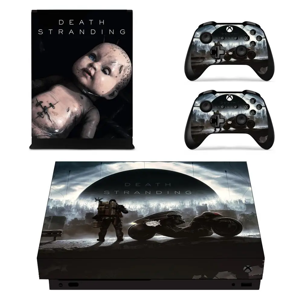 Наклейка на кожу для Xbox One X консоль и 2 контроллера для Xbox One X виниловая наклейка