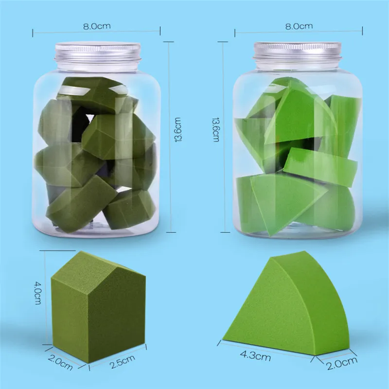 10 шт./компл. буфами на рукавах тональный макияж губка порошок косметический уход за лицом Красота, тональный крем, подушка для макияжа контур падение Форма подарки
