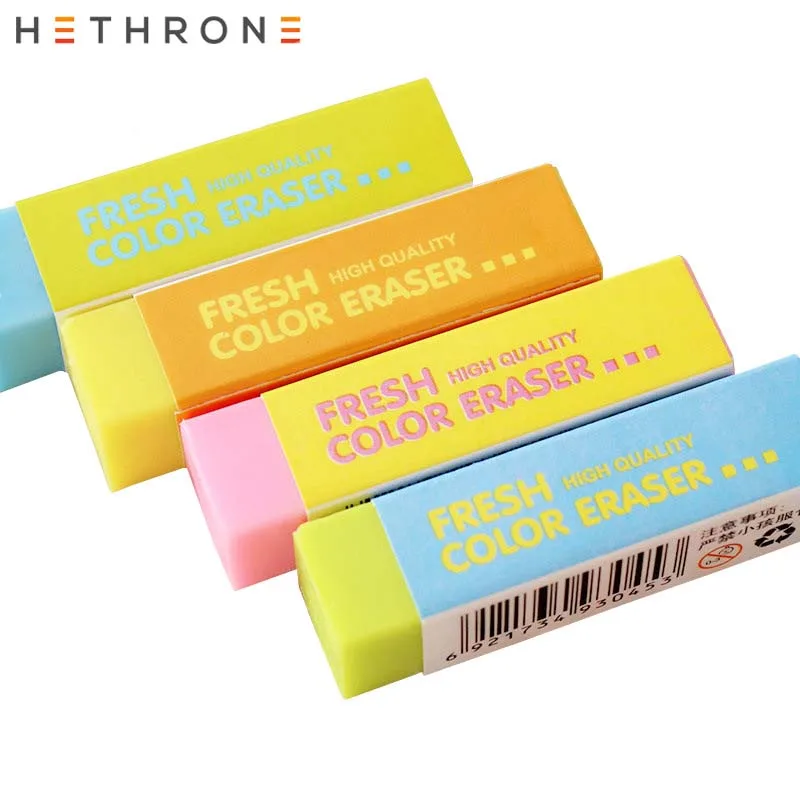Hethrone 5 шт. Kawaii мягкие цветные студенческие резиновые ластики Прочный гибкий Карандаш Ластик резиновый для детей подарок креативные канцелярские принадлежности