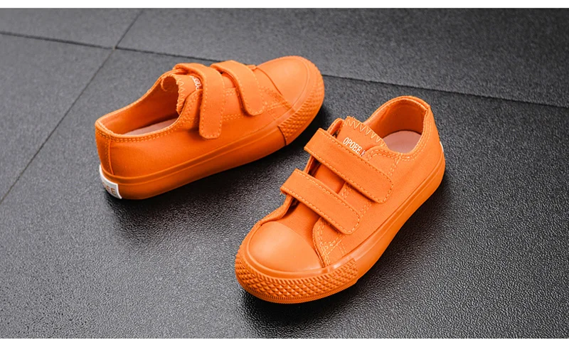 Однотонная детская обувь; 5 цветов; детская обувь; брендовая модная тканевая парусиновая обувь для мальчиков и девочек; вулканизированные маленькие и большие детские кроссовки