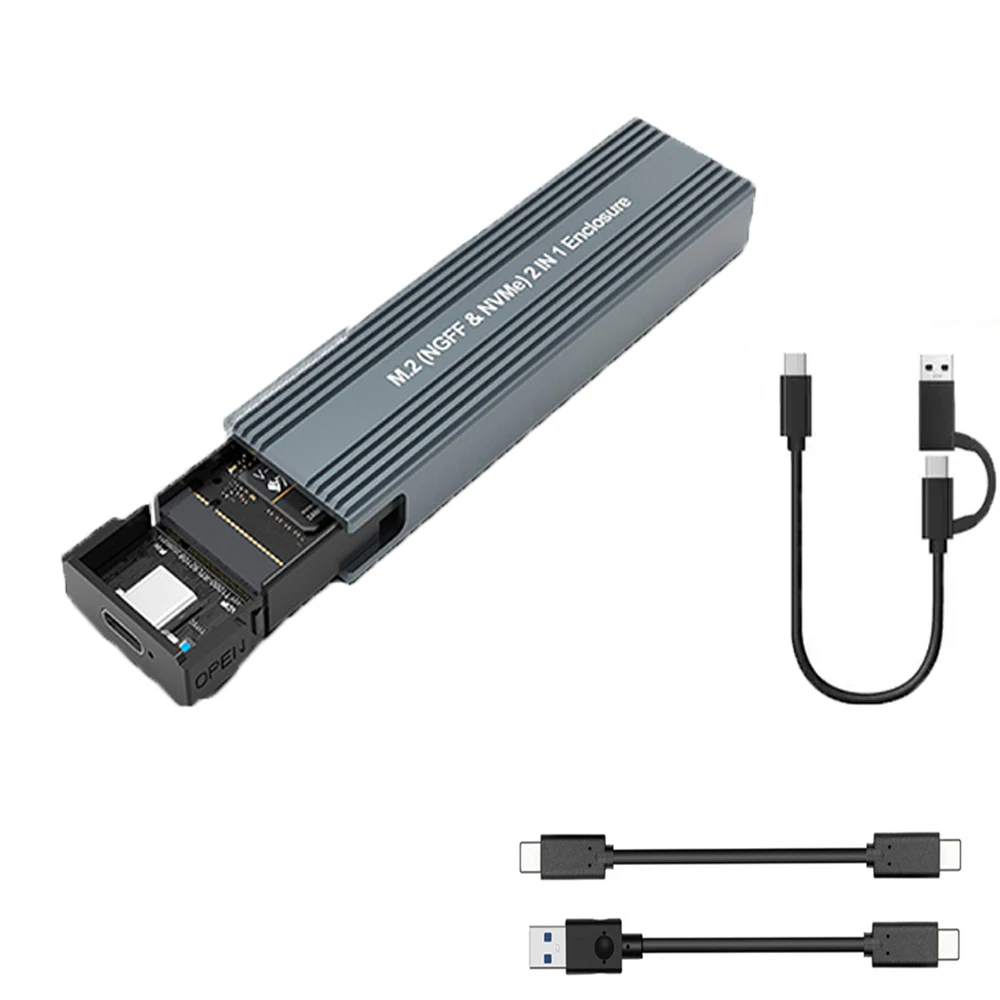 BoîTier SSD M2 BoîTier NVME Adaptateur SSD M.2 Vers USB pour NVME PCIE NGFF  SAH9