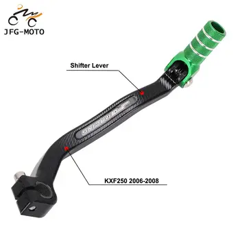 

Motorcycle CNC Aluminum Folding Gear Shifter Shift Lever For KAWASAKI KXF250 KXF 250 2006 2007 2008