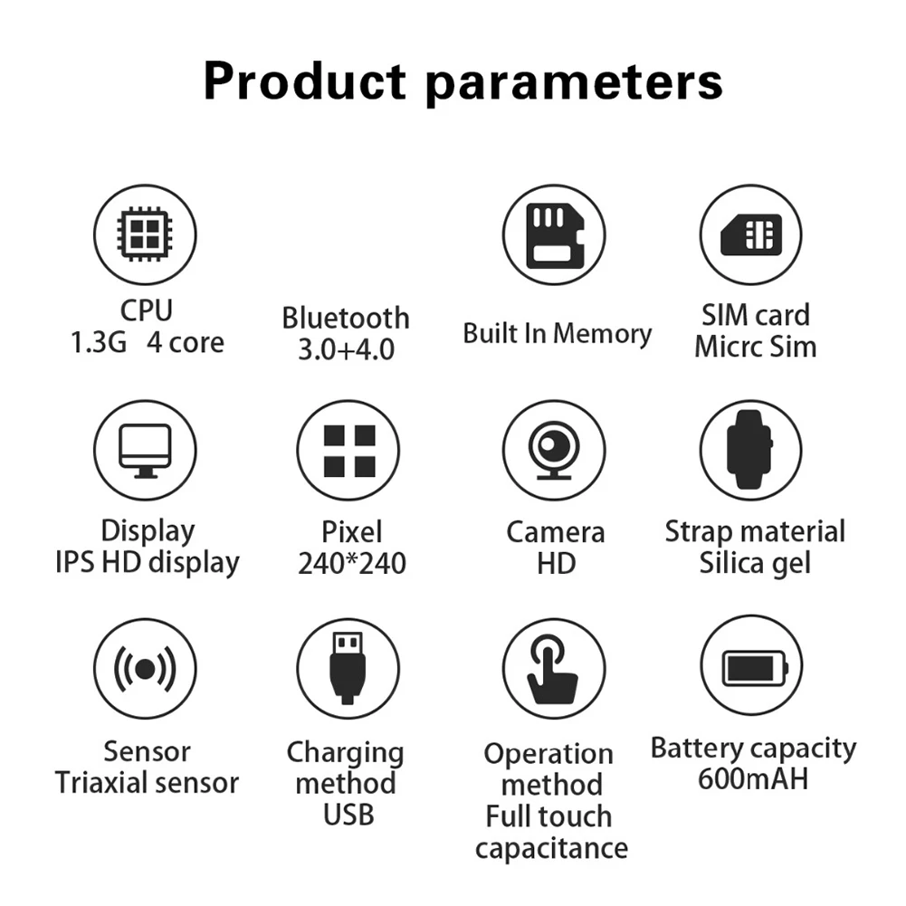 X89 8G Sport Fitness Camera GPS 3G SIM WiFi BT Smart Watch Phone for Android Sport Fitness Camera GPS 3G SIM