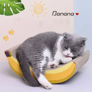 

2020 New Cat Scratches Pet Banana Corrugated Pet Supplies когтеточка для кошек для кошек rascador gato cat scratcher