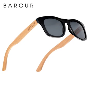 

BARCUR Child Sunglasses Kids Polarized Wood Sun glasses for children Anti-Reflective shades oculos de sol