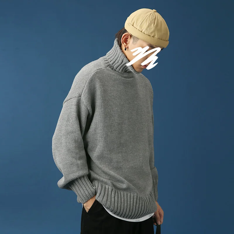 

E-BAIHUI Men's Solid Color Winter Sweaters 2020 Korean Autumn Winter Knitted Men Sweater Pullovers Harajuku Man Tops