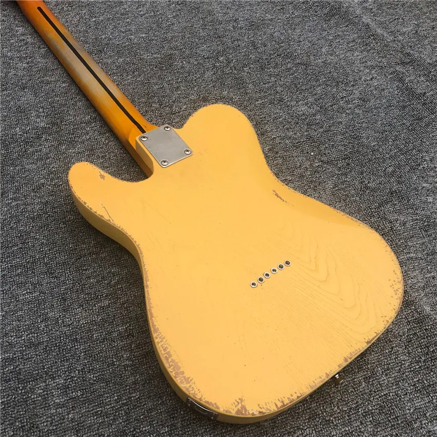 Ash Yellow Electric Guitar | Customizable | Free Shipping