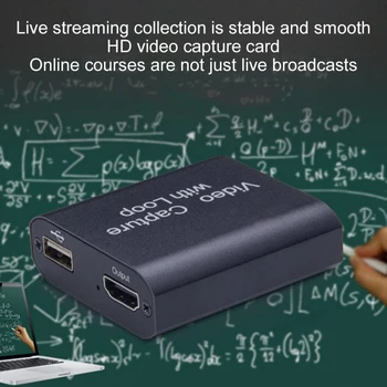 

4K Hdmi Video Capture Apparaat Hdmi Naar Usb 2.0 Video Capture Card Dongle Game Record Live Streaming broadcast Lokale Loop Out