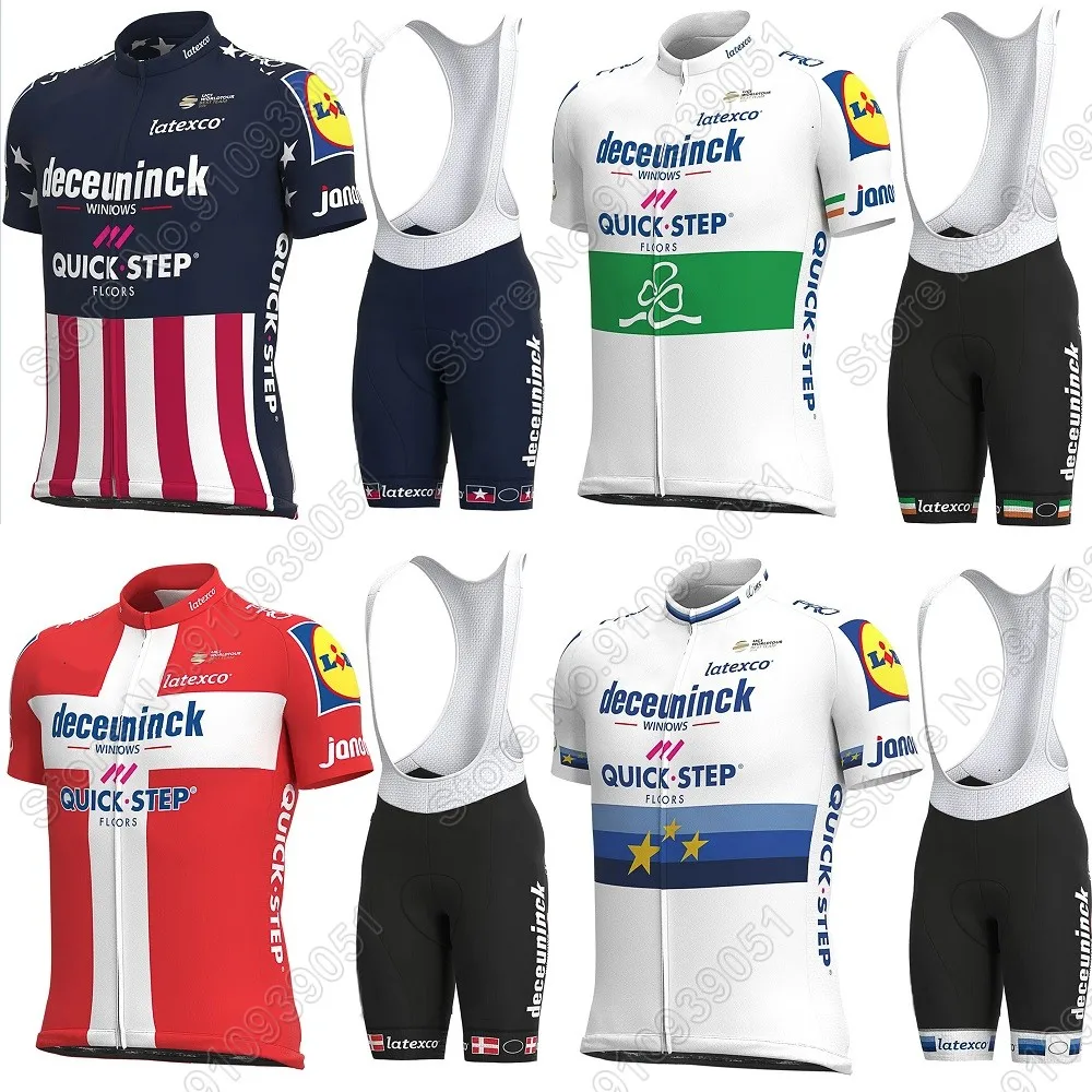 Комплект для велоспорта Quick Step 2021 комплект одежды США Ирландия Дания Европа