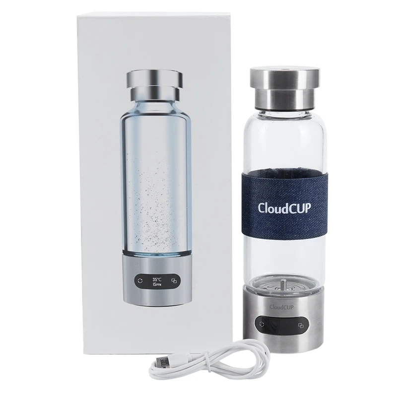 

Newest Rich Hydrogen Water Generator 480ml Smart Cup Energy Hydrogen-rich Water Ionizer Pitcher Super ORP