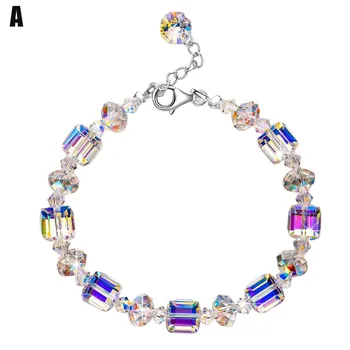 

Northern Lights Bracelet Romance Sparkling Crystals Bracelet for Women Girls Link Chain Bracelets JL