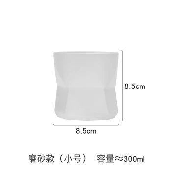 

Milk Whiskey Juice Glass Bottle Mini Crystal Champagne Beer Tea Latte Cup Pretty Coffee Funny Whiskey De Vidrio Glass Cup BY60GB