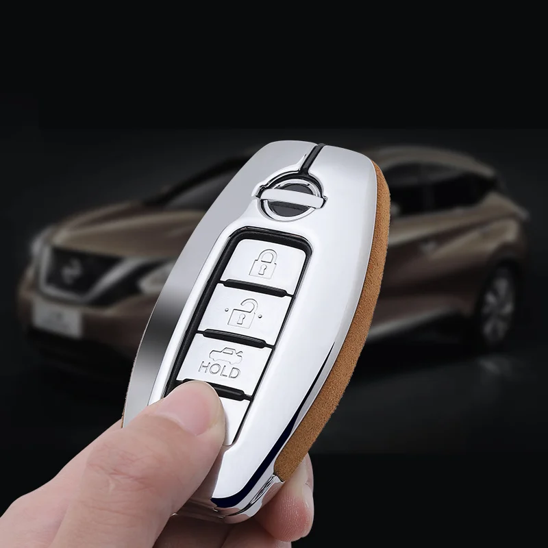 Мех цинковый сплав автомобильный ключ чехол оболочка защита для Nissan Qashqai J10 J11 X-Trail t31 t32 juke Note Авто Чехлы для ключей