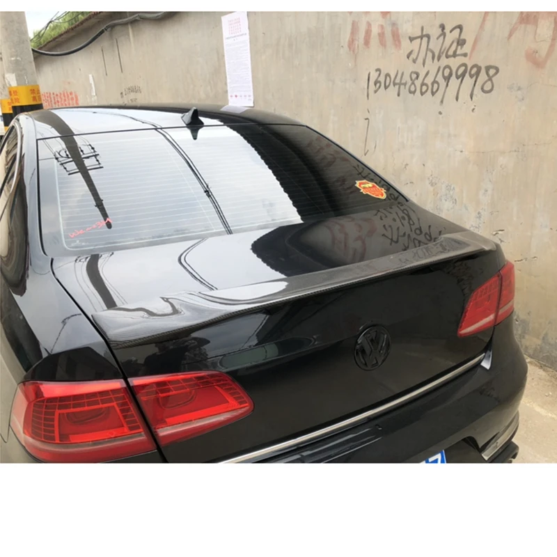 Для Volkswagen Passat B7 спойлер 2012- Passat высокое качество углеродного волокна/Материал FRP заднего крыла автомобиля R стиль задний спойлер