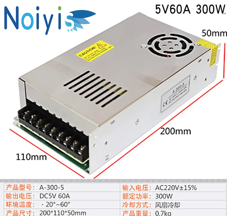 5 V DC Регулируемый переключатель питания 3A 5A 6A 10A 20A 30A 40A 60A 70A AC/DC 25 Вт 50 60 100 W 150 200 300 350