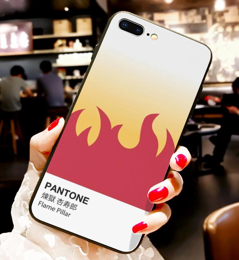 Kamado Nezuko Kimetsu no Yaiba Demon Slayer Pantone мягкий черный чехол для телефона для iphone 6/6s 7/8, 7 Plus/8 Plus, X, XS i11 i11pro - Цвет: 24099