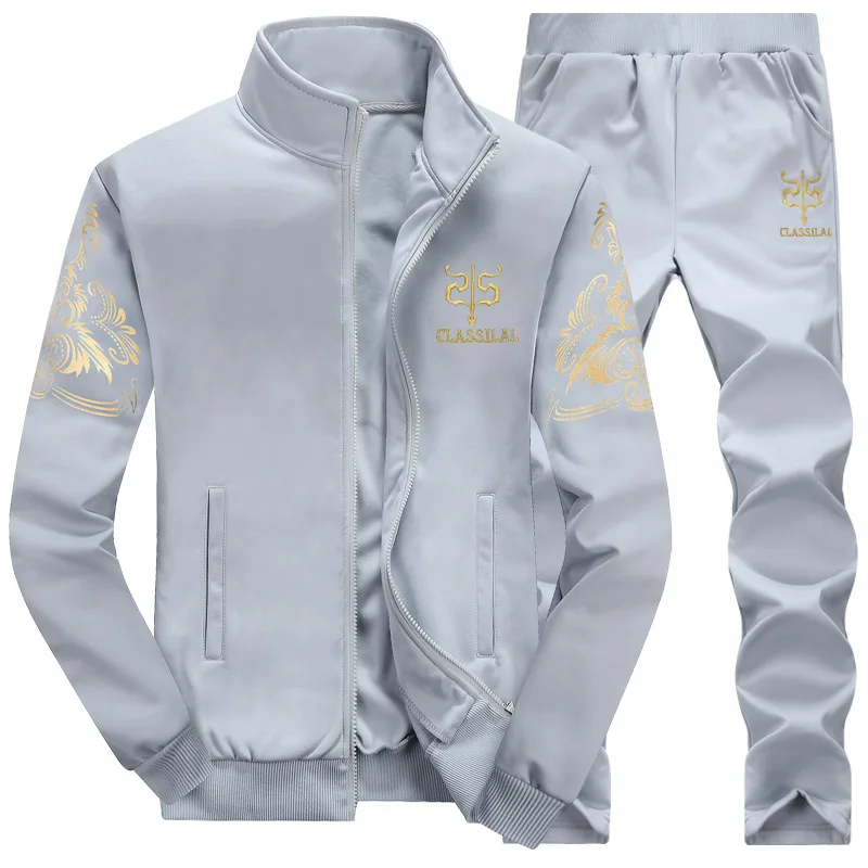 Leisure Sportswear Tracksuit Men and Women Sports Clothing Set of Top + Pants Fashion Wear