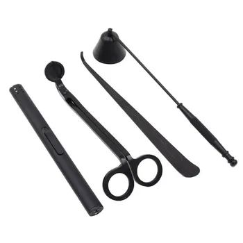 

TTLIFE 4 pcs Candle Wick Trimmer Candle Snuffer Candle Plate Wick Dipper Candle Supplies Care Kit Creative Gift For Wax Lovers