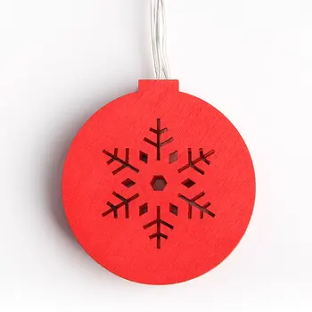 

LED String Lights for Christmas with Wood Ornaments from Original Design Manufacturer Bulk Order Wholesale Snow LED Decoration B